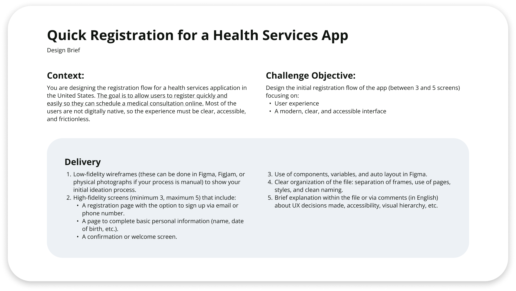 EasyMed design brief